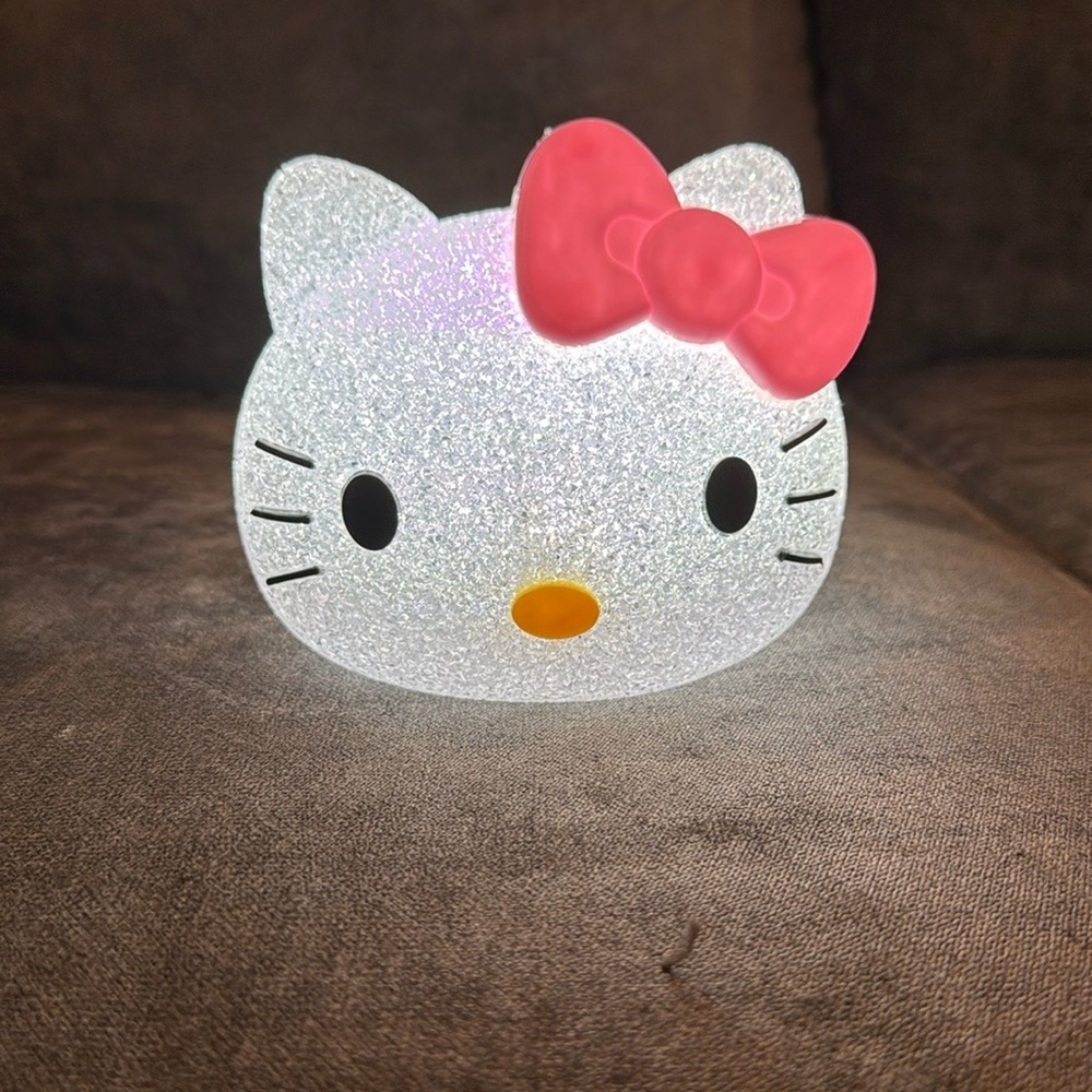 Hello Kitty Glitter Night Light (USB) No Batteries